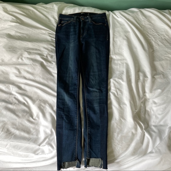 Hudson Barbara high rise step hem two tone jeans - Picture 3 of 7